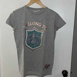 Harry potter sequin changing the T-shirt “I belong to Slytherin” 14-15years